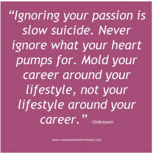 Career around lifestyle quote