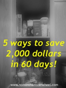 Save money in 60 days